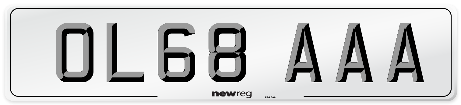 OL68 AAA Number Plate from New Reg